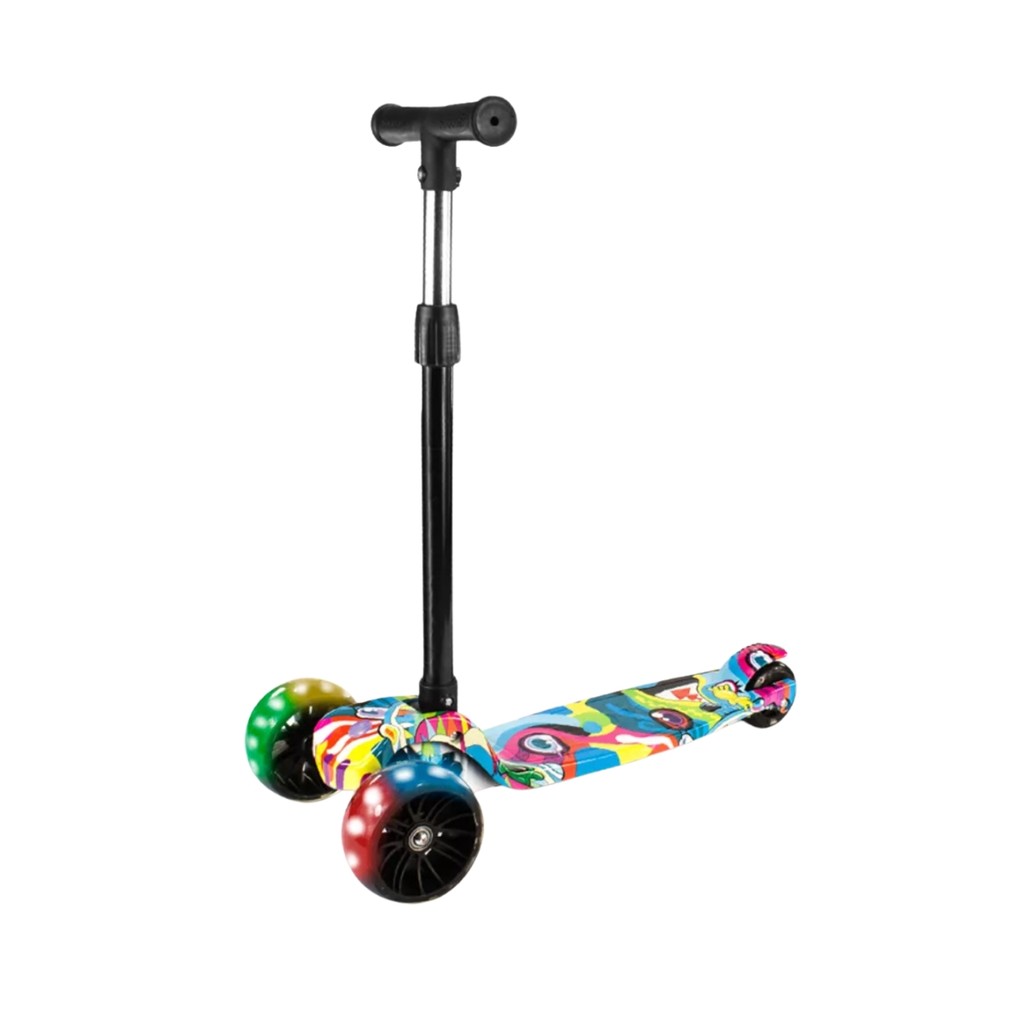 Patinete Infantil Dobrável 3 Rodas Luz  Led Trixy Maxi Toys em Oferta na Shopee