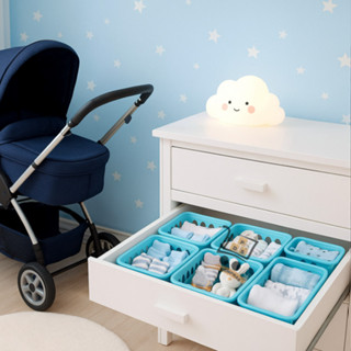 Cesto Organizador Multiuso Azul 16x12x6cm Para Banheiro Cozinha Gavetas Plastico Reforçado em Oferta na Shopee