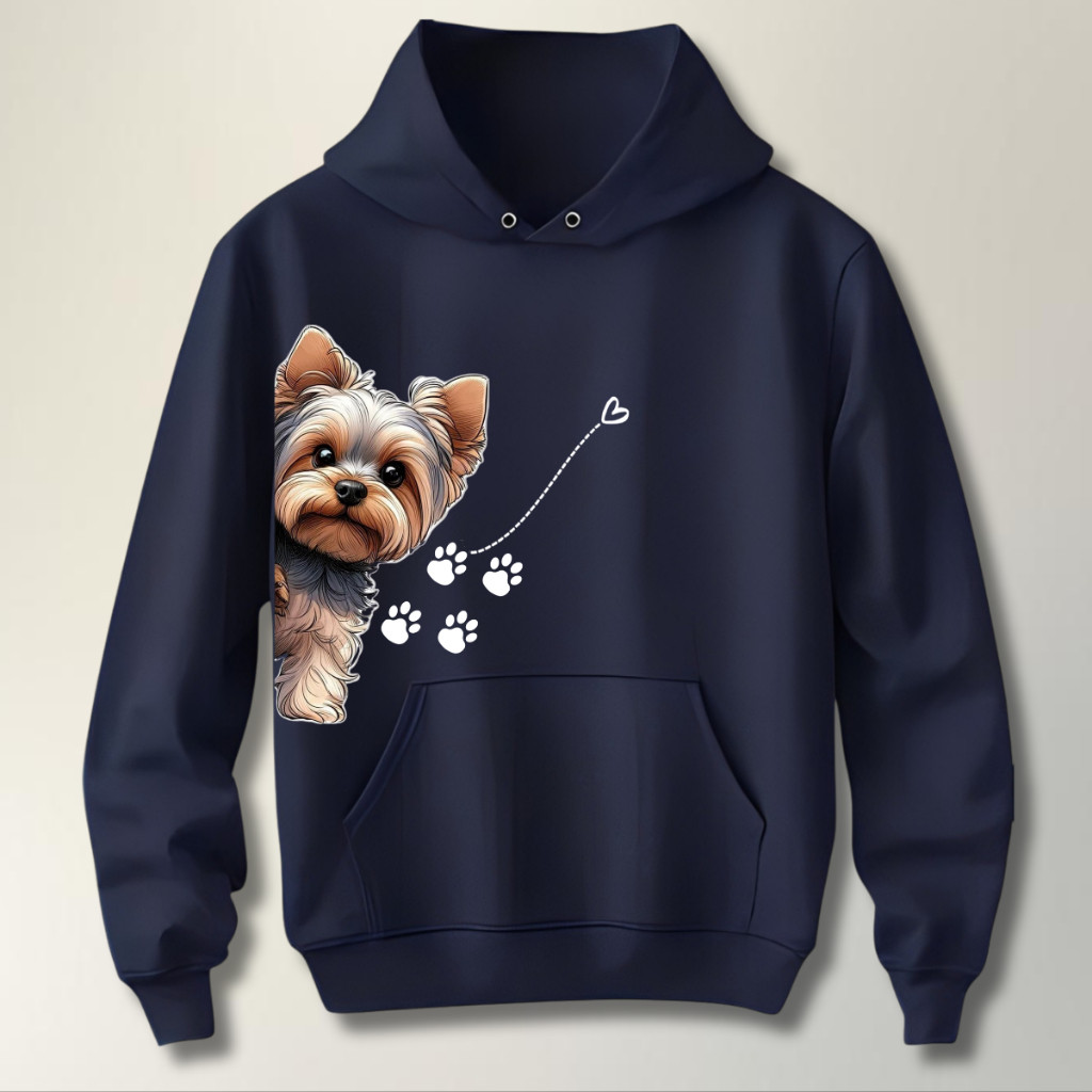 Blusa De Frio Cachorro Pata Feminino Adulto Com Capuz Super Quentinho