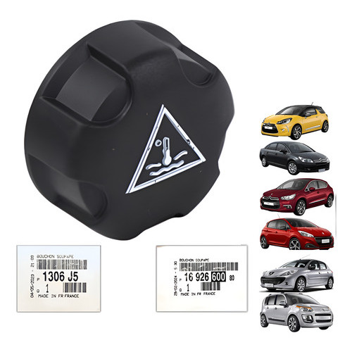 Tampa Reservatório Arrefecimento 1306j5 Peugeot 106 206 207 307 208 308 408 2008 3008 Citroen C3 C4 Cactus DS3 DS4 DS5