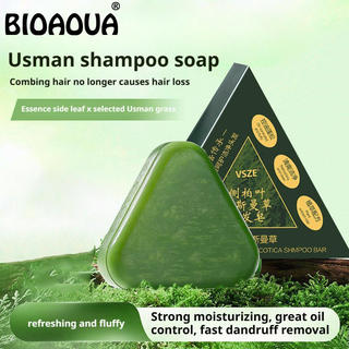 Usman Grass & Platyclads Herbal Shampoo Sabonete Natural Perda De Óleo Crescimento Cabelo Trea-t Couro Cabeludo W5i5 em Oferta na Shopee