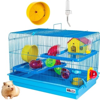 Gaiola Hamster 2 andares Tubo Luxo Completa Playground Big Space Jel Plast em Oferta na Shopee