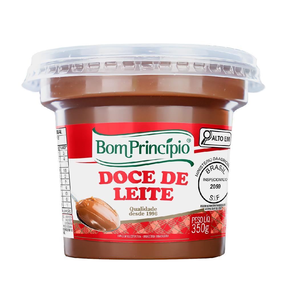 Doce de leite tradicional pastoso pote 350g bom princípio para sobremesa