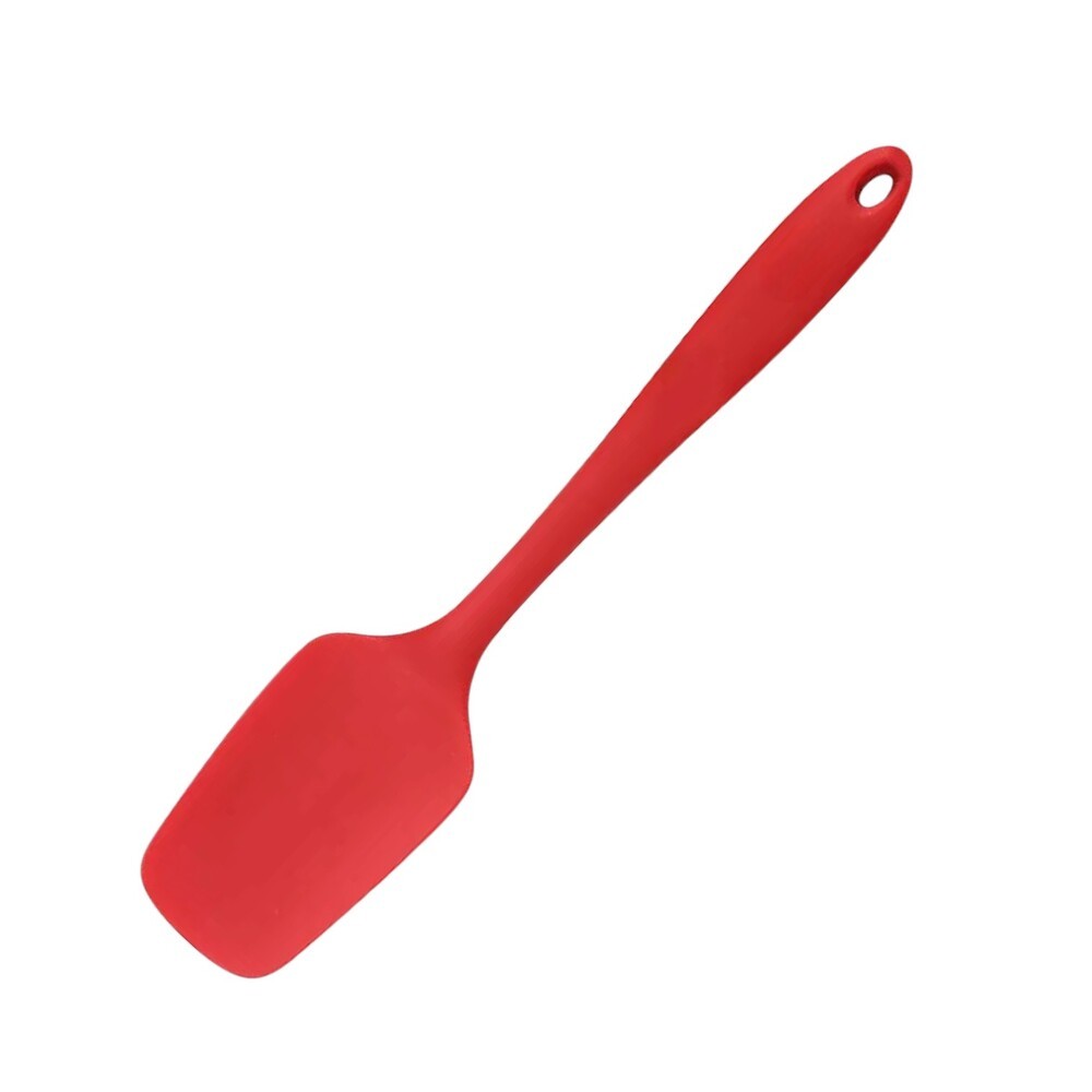 Espátula de Silicone Vermelha com Suporte - 27cm para Coberturas e Decoração de Bolos