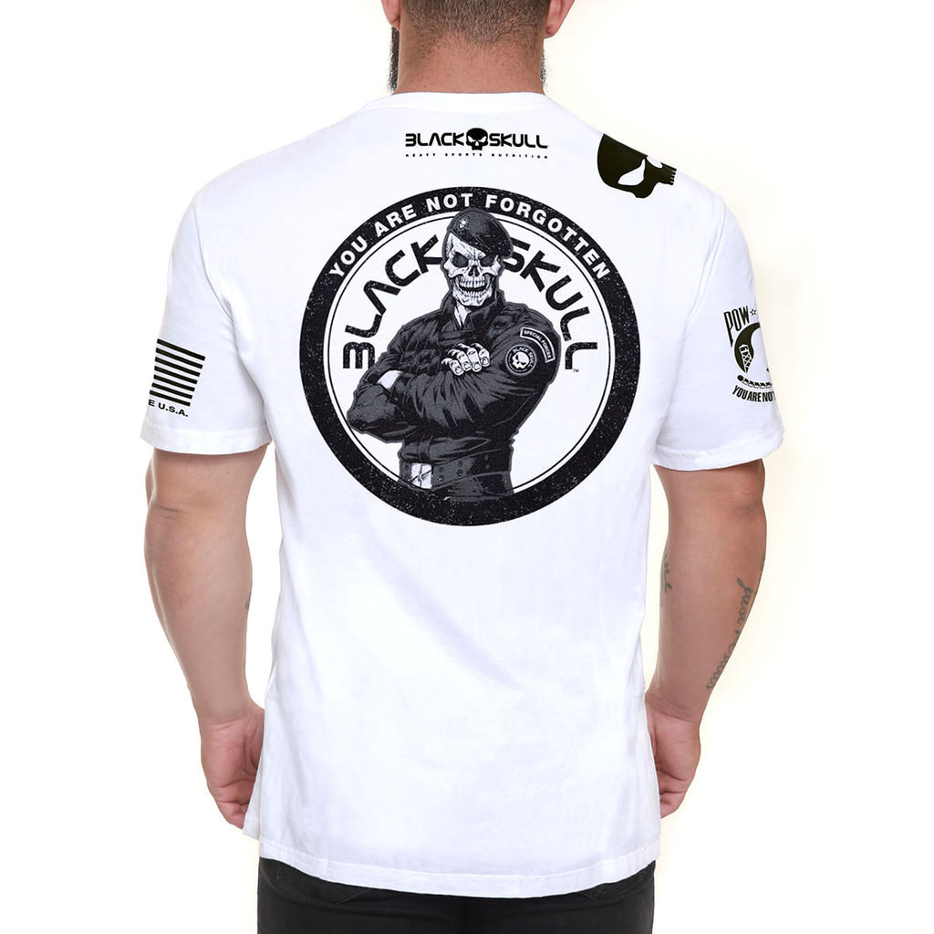 Camiseta Black Skull Dry Fit Soldado Bope Branca