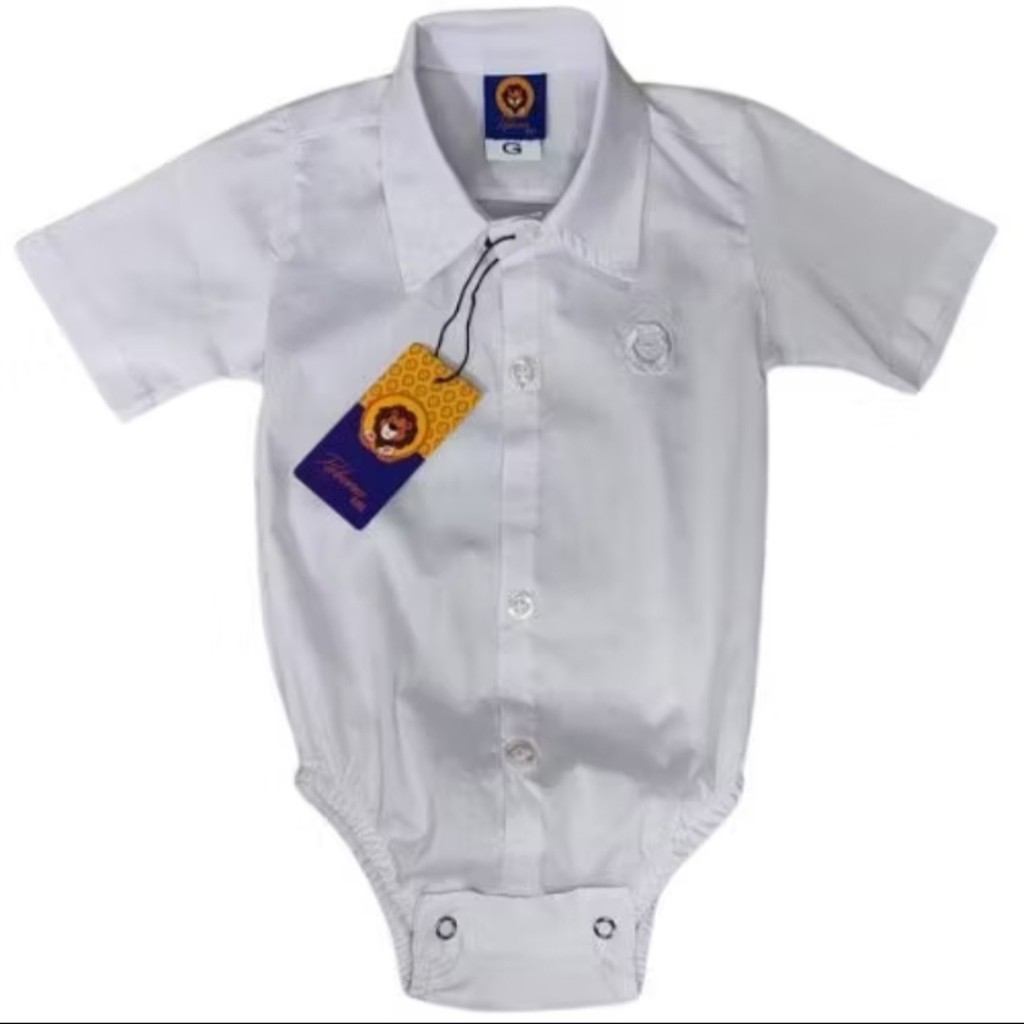 Body social bebê algodão lycra menino batizado casamento formatura infantil
