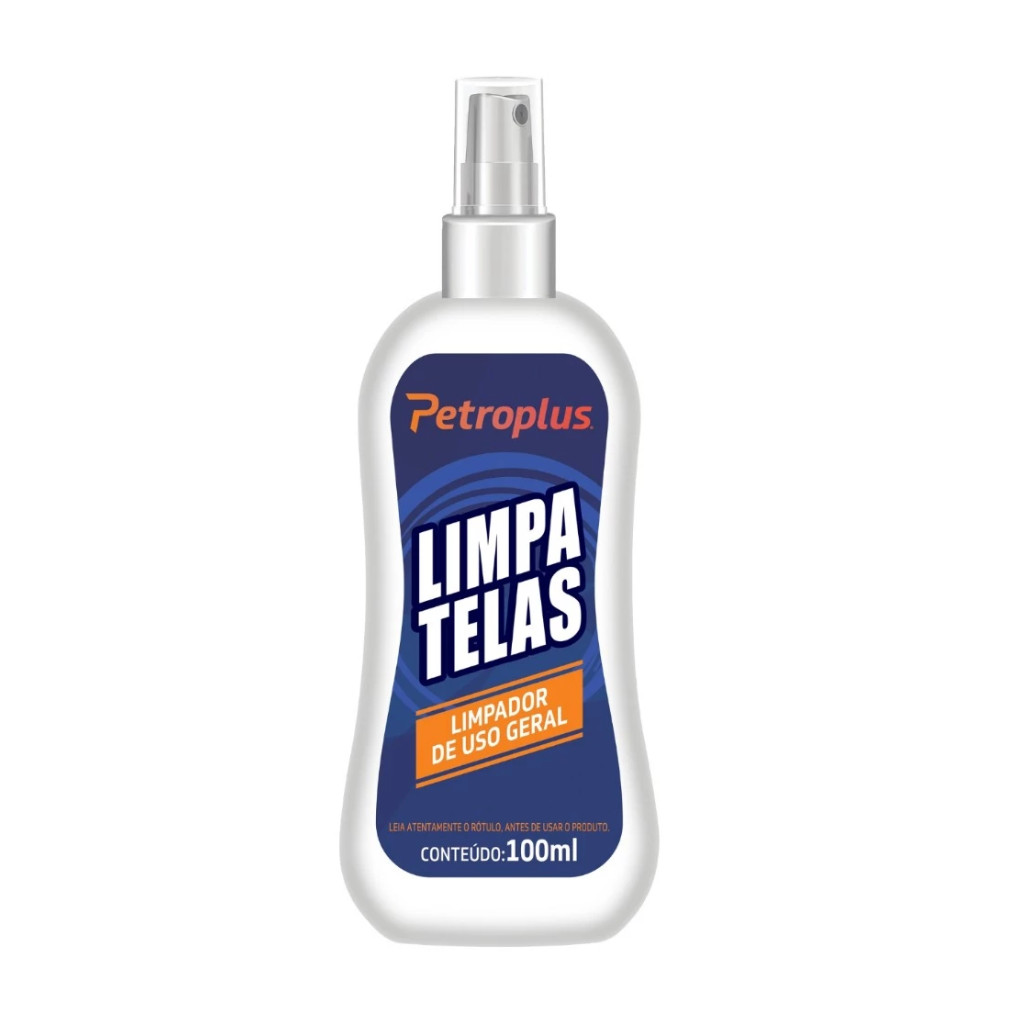 Kit Limpa Telas Multiuso Celular, TV, Notebook, LED, Óculos com Pano Aplicador 100ml Petroplus