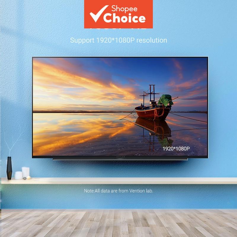 Novo [Shopee Choice] Adaptador Vention HDMI para VGA com Áudio, Conversor HDMI Dourado 1080P para PC, TV, Xbox, Laptop e