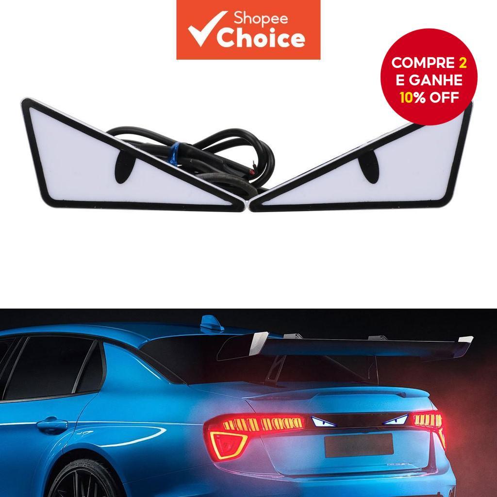 Novo Par de Luzes LED Devil Eyes para Moto - Mini Projetor de Lente, Farol com Olhos de Demônio e Lâmpada de em Oferta na Shopee