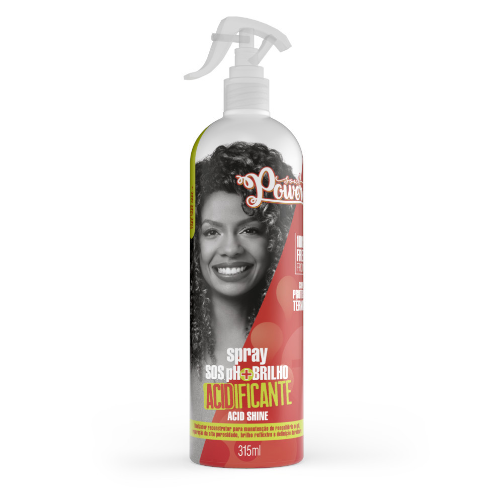 Spray SOS Acidificante Soul Power - Proteção, Definição e Brilho Intenso - 315ml em Oferta na Shopee