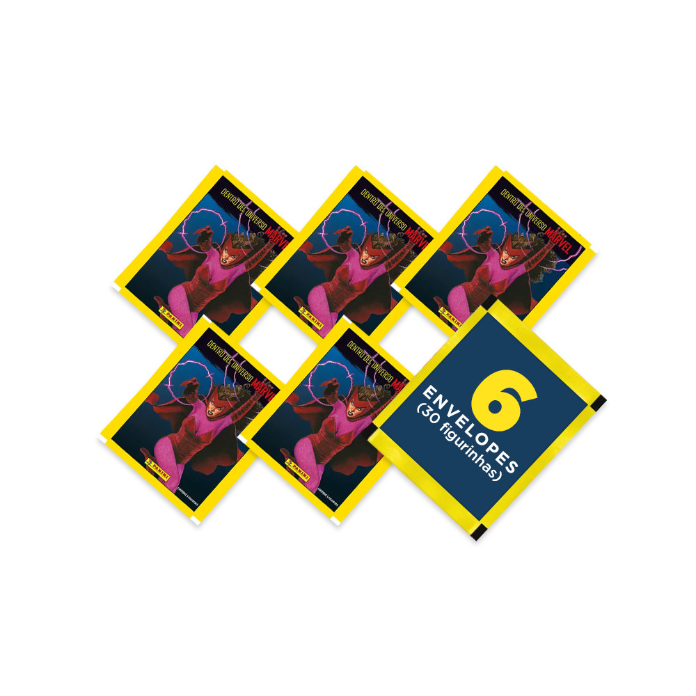 Marvel Comics - Contém 6 Envelopes (30 Figurinhas) - Novo em Oferta na Shopee