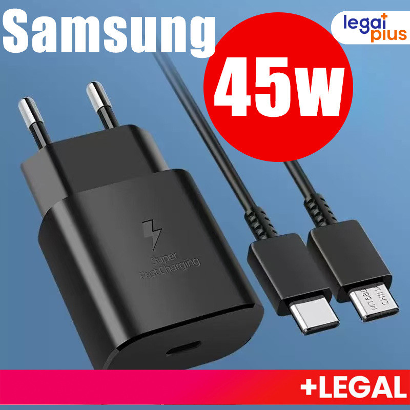 Carregador Rápido 45W Tipo-C Original com Eficiência Energética carregador para celular +cabo de carregamento