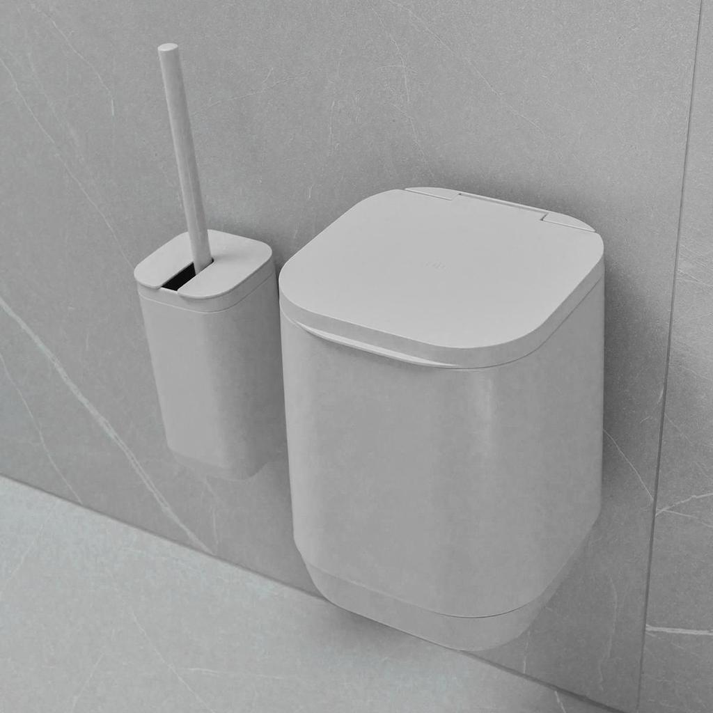 Kit de banheiro com lixeira de parede e piso Ou 2 peças Linha Aura em Oferta na Shopee