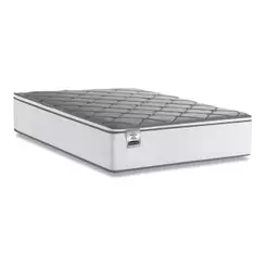 Colchão Casal Molas Com Pillow Max Force 138x188x27cm Branco/Cinza Inducol - Suporta Até 200 Kg