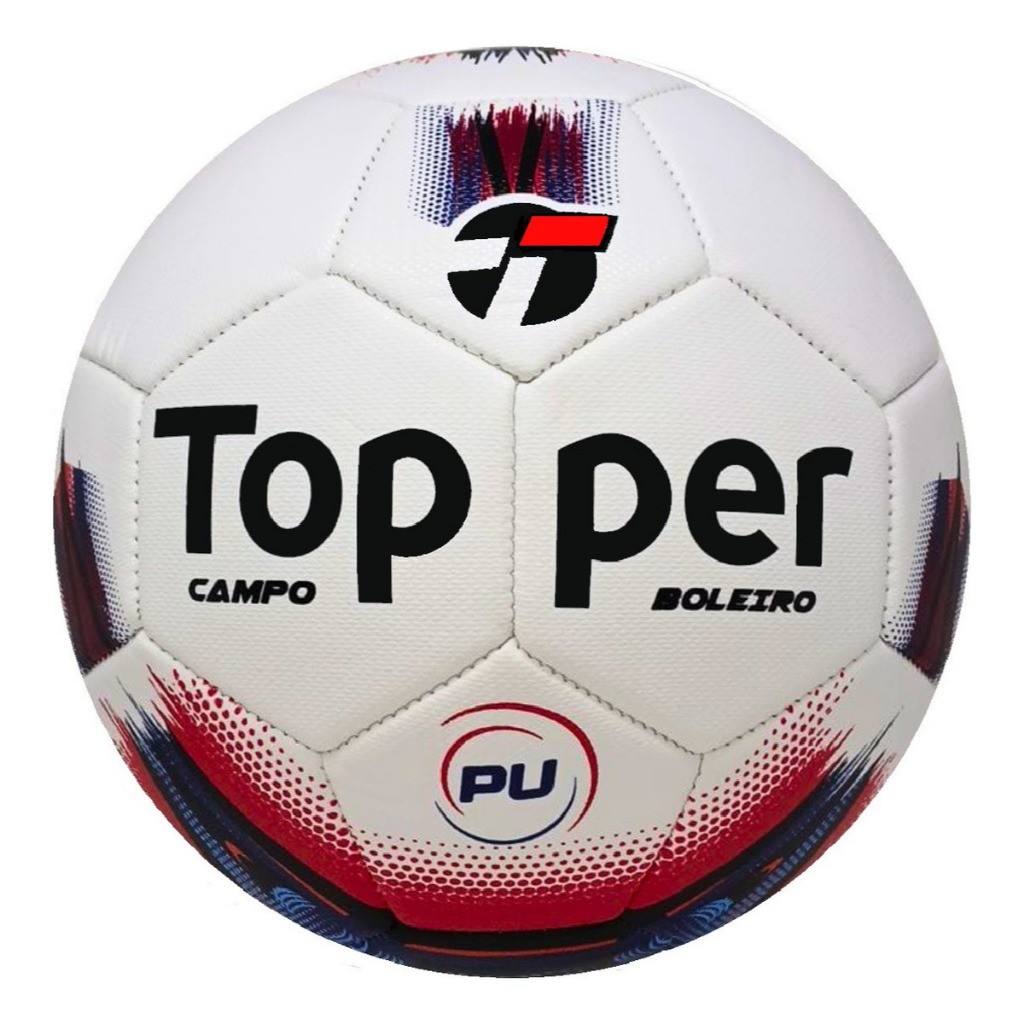 Bola de Futebol de Campo Profissional Topper Boleiro Oficial PU Costurada – Treino e Jogo