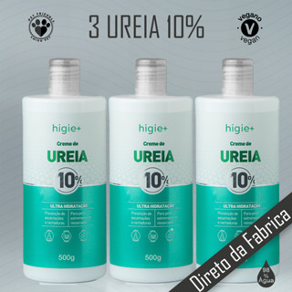 Kit com 03 Frascos de Creme de Ureia 10% 500 ml - Promoção em Oferta na Shopee