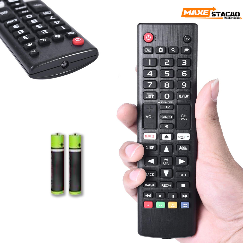 Controle KIT 02 para TV LG Smart 4K LED LCD 24 a 65 polegadas