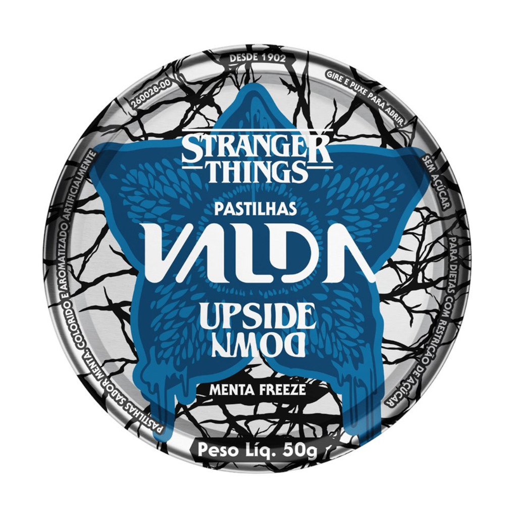 Pastilha Valda Stranger Things Sabor Freeze 50g