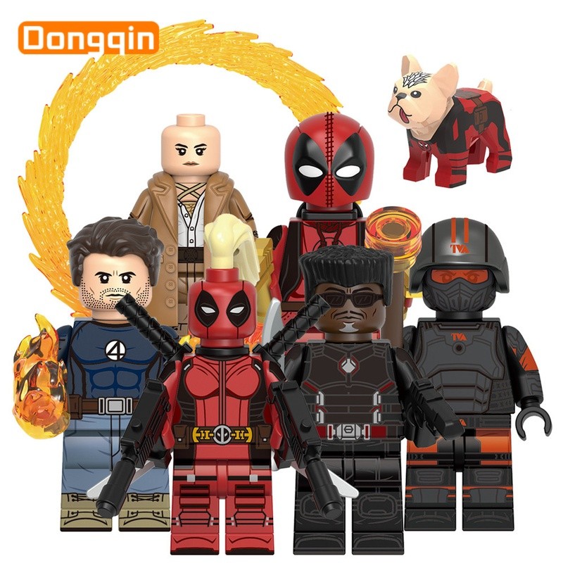 Mini bonecas, brinquedos de blocos de construção montados para crianças, presentes para meninos