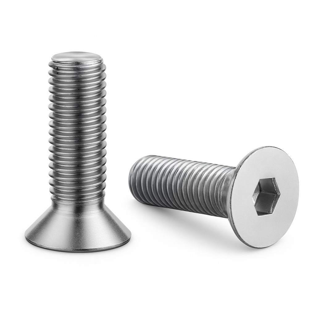 Parafuso Allen Inox Com Cabeça Conica Chata M6 X 30mm 10 Pçs — imagem 2 de 2