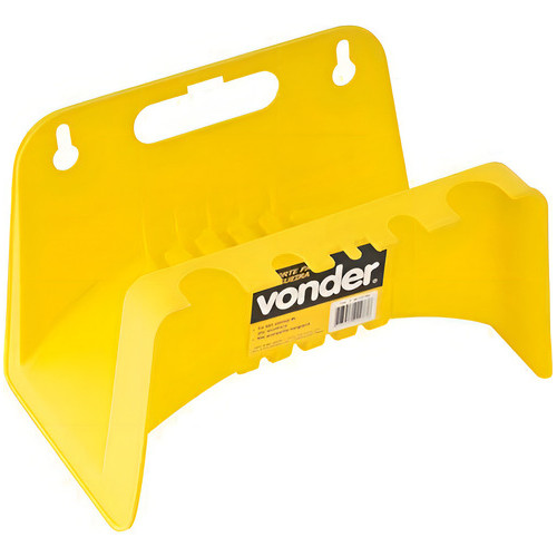 Suporte Para Mangueira De Jardim Amarelo VONDER Resistente Parede Organizador