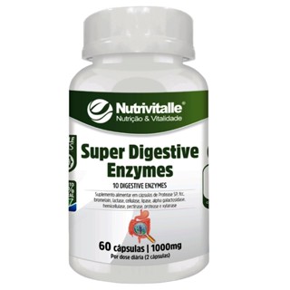 Super Digestive Enzymes 1000mg 60Caps - Nutrivitalle em Oferta na Shopee
