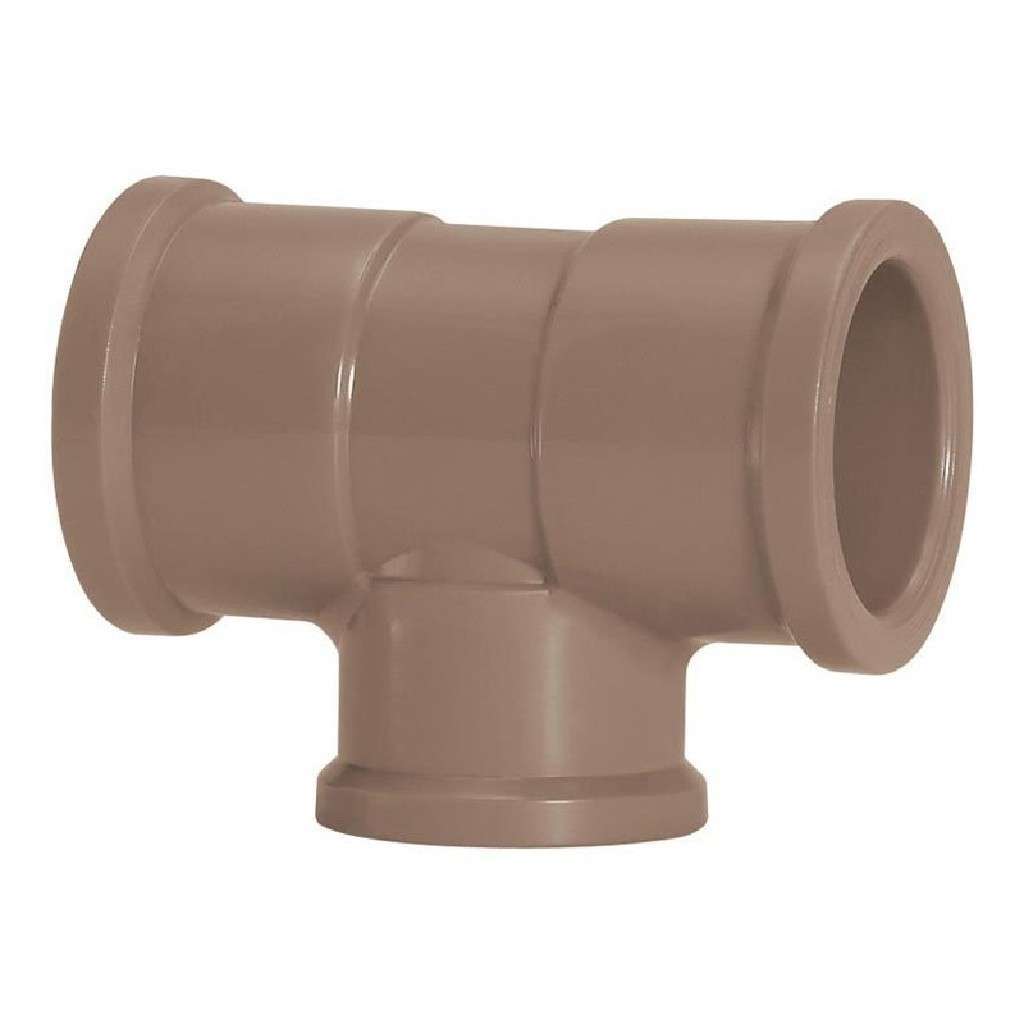 TEE MARROM SOLDAVEL LLL KRONA - 20MM X 1/2"