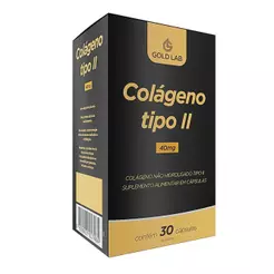Colágeno Tipo 2 Não Hidrolisado Gold Lab - 30 Cápsulas