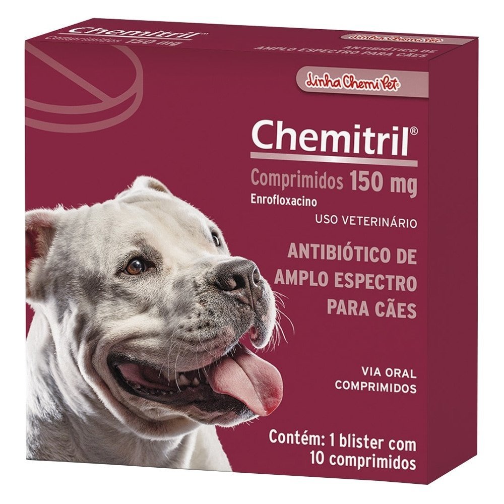 Antibiótico Chemitril 150mg - Embalagem com 10 Comprimidos em Oferta na Shopee