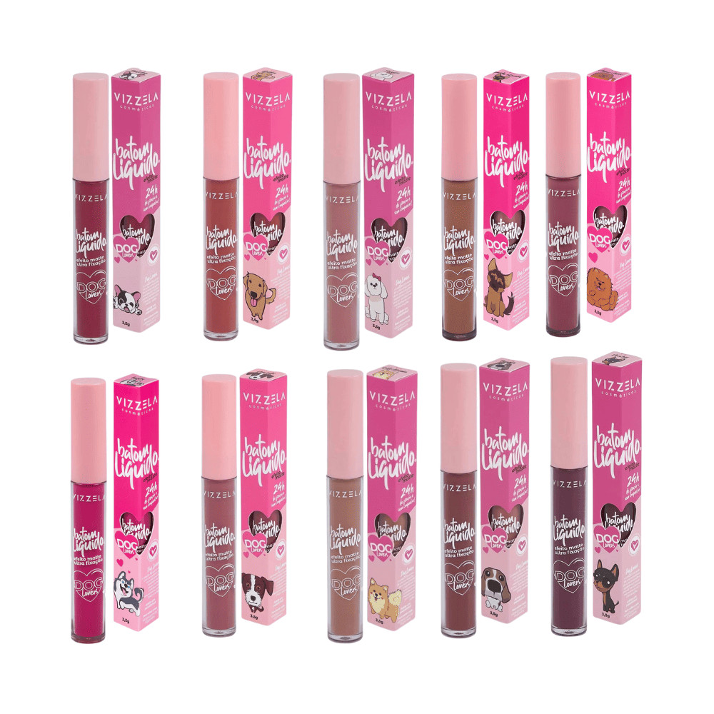 Batom Líquido Matte Dog Lovers - Vizzela em Oferta na Shopee