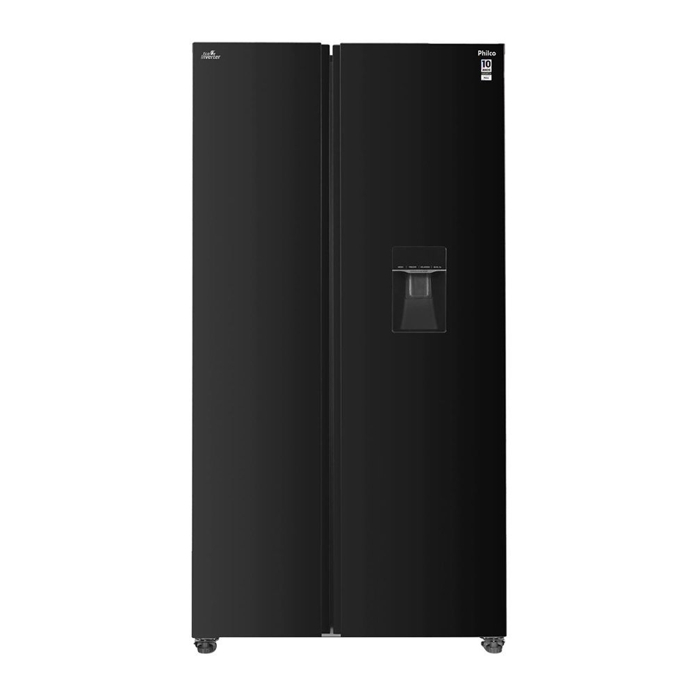 Geladeira/Refrigerador 2 Portas Philco Frost Free PRF43A - 434 Litros, Side By Side, Preto