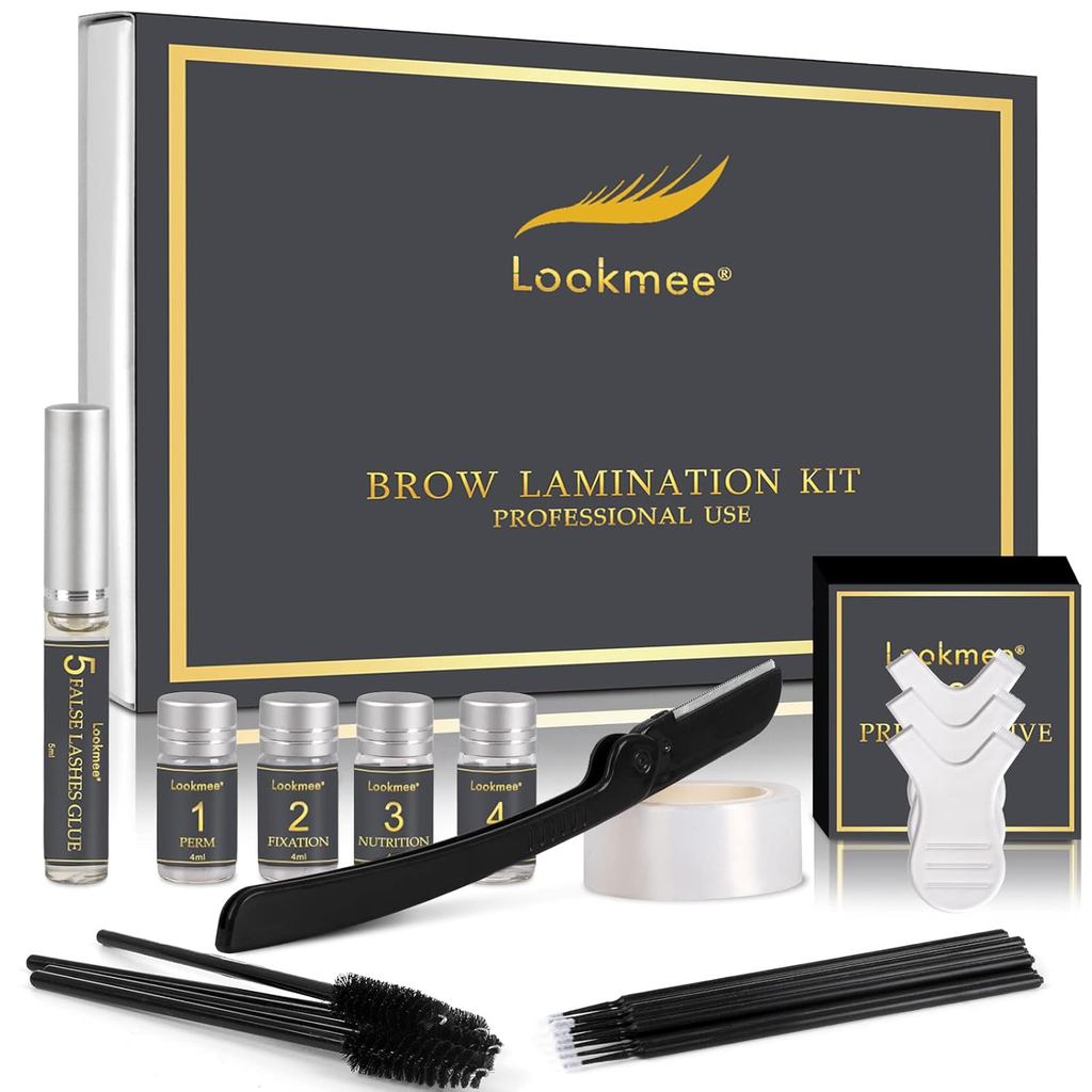 Kits de Laminação de Sobrancelhas Lookmee, Kit Profissional de Lifting Instantâneo de Sobrancelhas, Kit de Permanente de