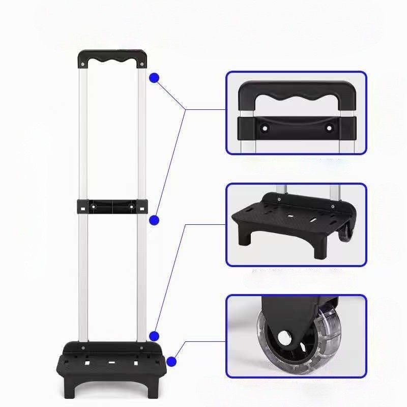 Suporte Com Rodas Dobrável Para Mochilas Escolares Perfeito Para Crianças E Uso Em Escadas