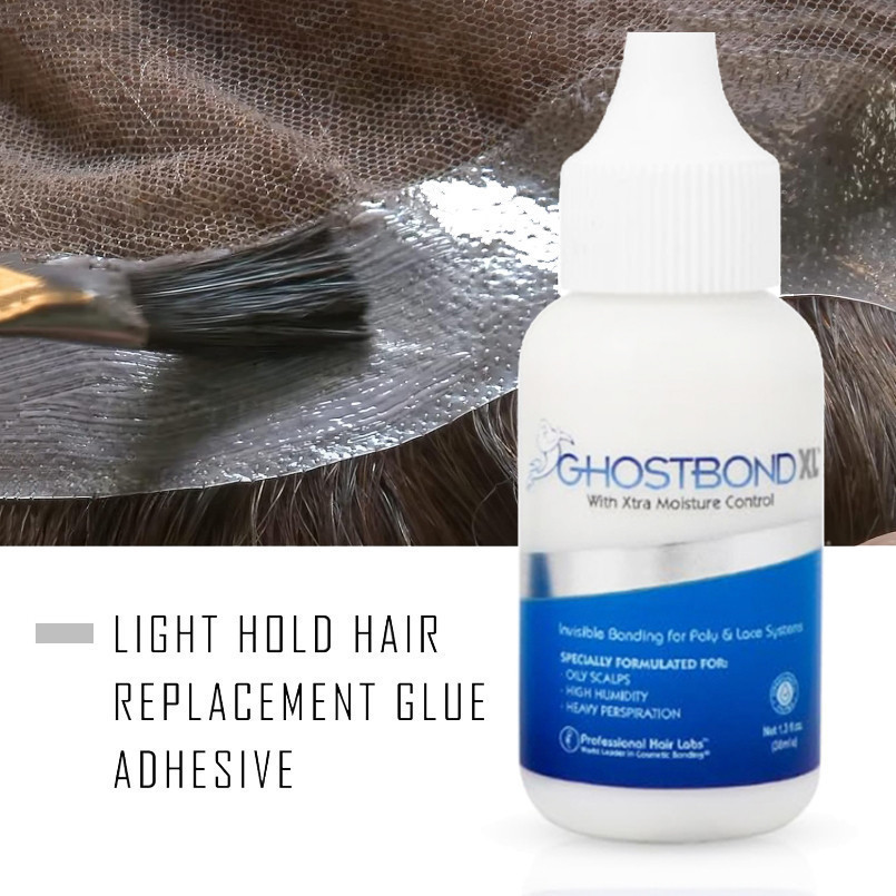 Adesivo de substituição de cabelo ligação invisível para olhares de cabelo naturais água resistente em Oferta na Shopee