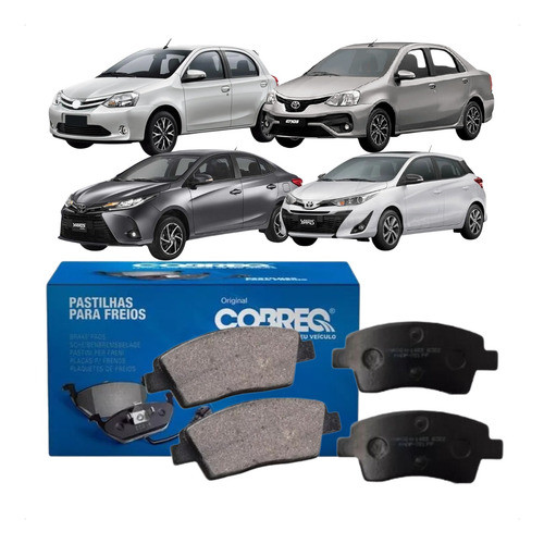 Jogo De Pastilha De Freio Etios 1.3 1.5 16v N1483 em Oferta na Shopee