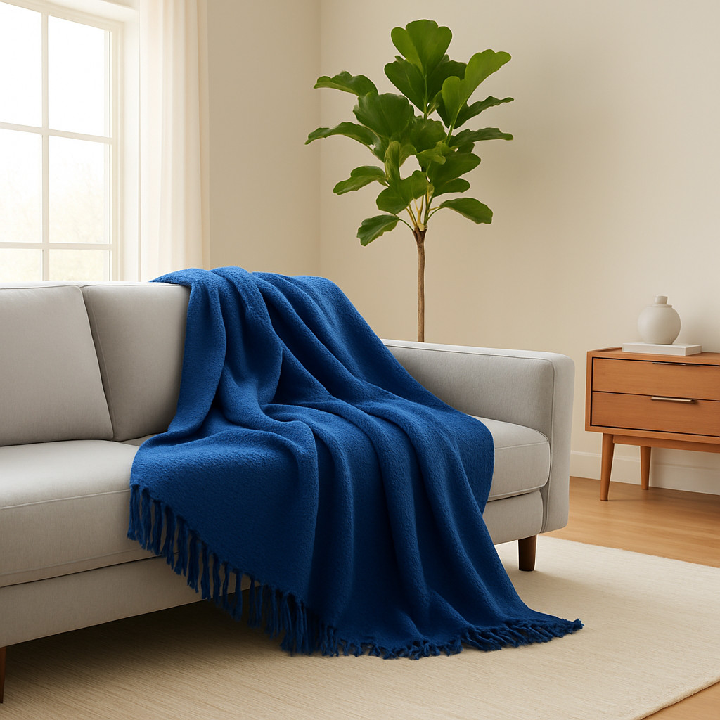 Manta para Sofá Gigante 2,40x1,80m Casal Algodão Macio Decorativa – Direto da Fábrica em Promoção