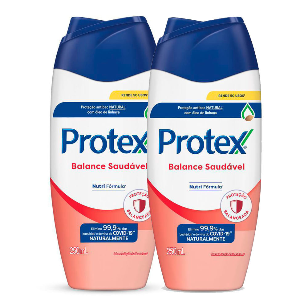 Kit 2 Sabonete Líquido Protex Balance Saudável com 250ml em Oferta na Shopee