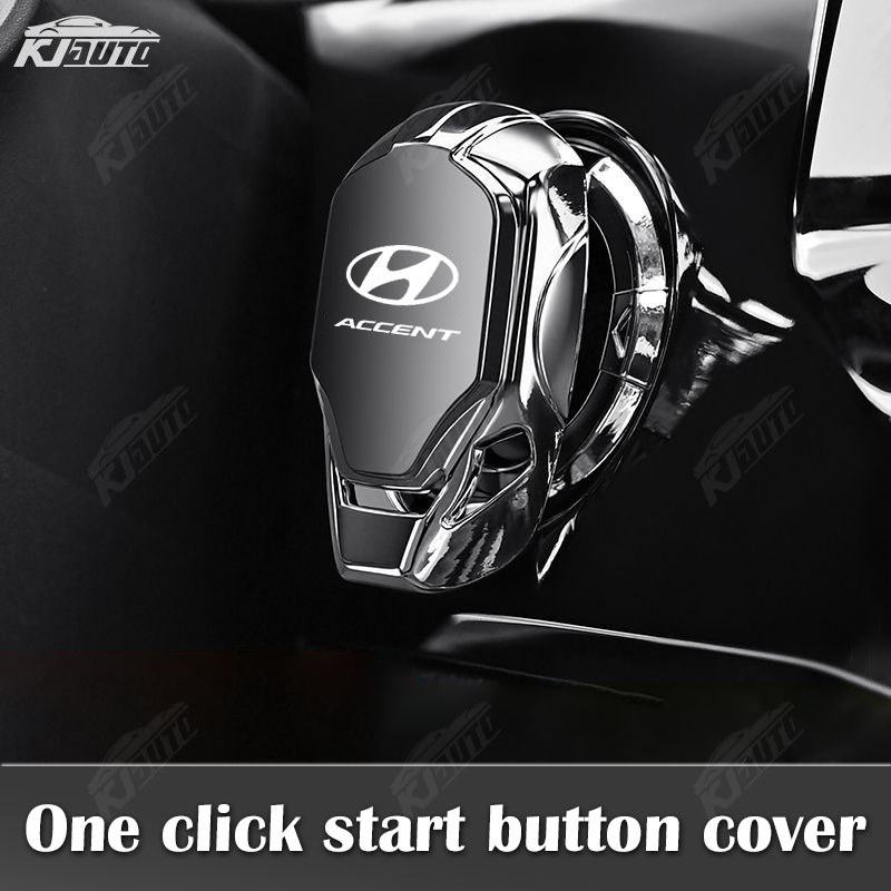 Hyundai Accent One-Click Start Button Cover Liga Tampa De Proteção Do Interruptor De Ignição Carro Moto Motor Botão Deco