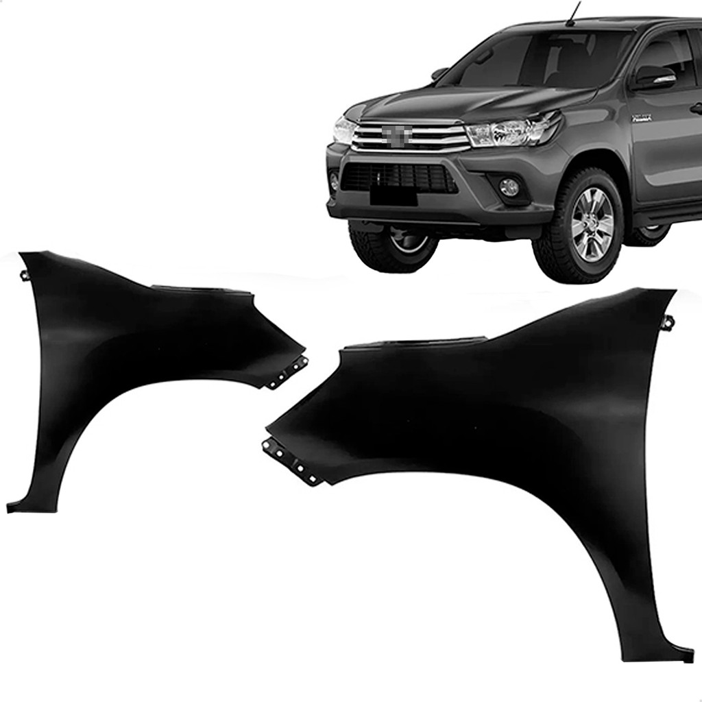Paralama Hilux Pickup 16 17 18 19 20 21 22 23 Cabine Dupla Sem Furo Pisca