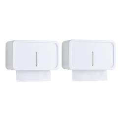 02 Kit Dispenser Toalheiro Interfolha Banheiro