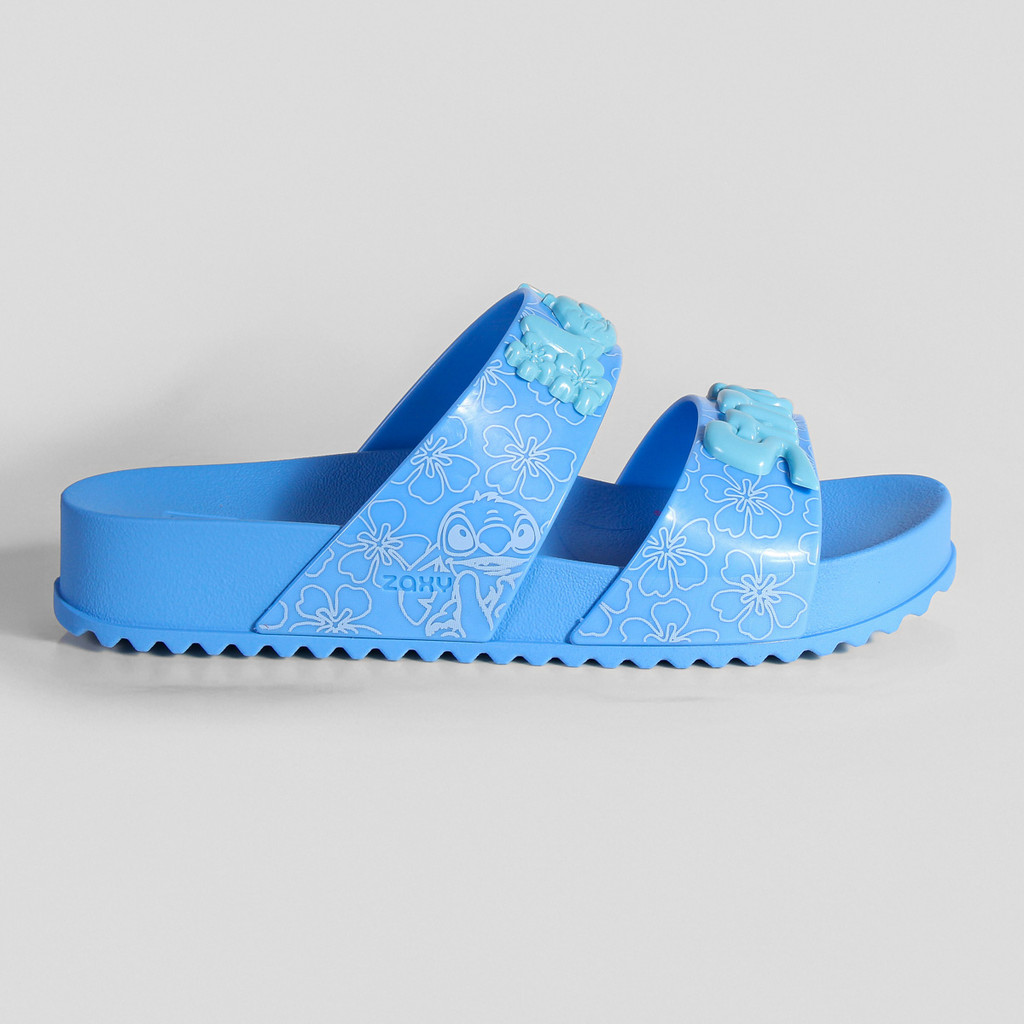 Chinelo Slide Stitch Zaxy 19326St Azul