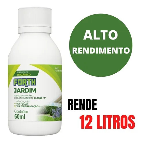 Adubo Fertilizante Orgânico Forth Jardim Concentrado 60ml — imagem 2 de 2