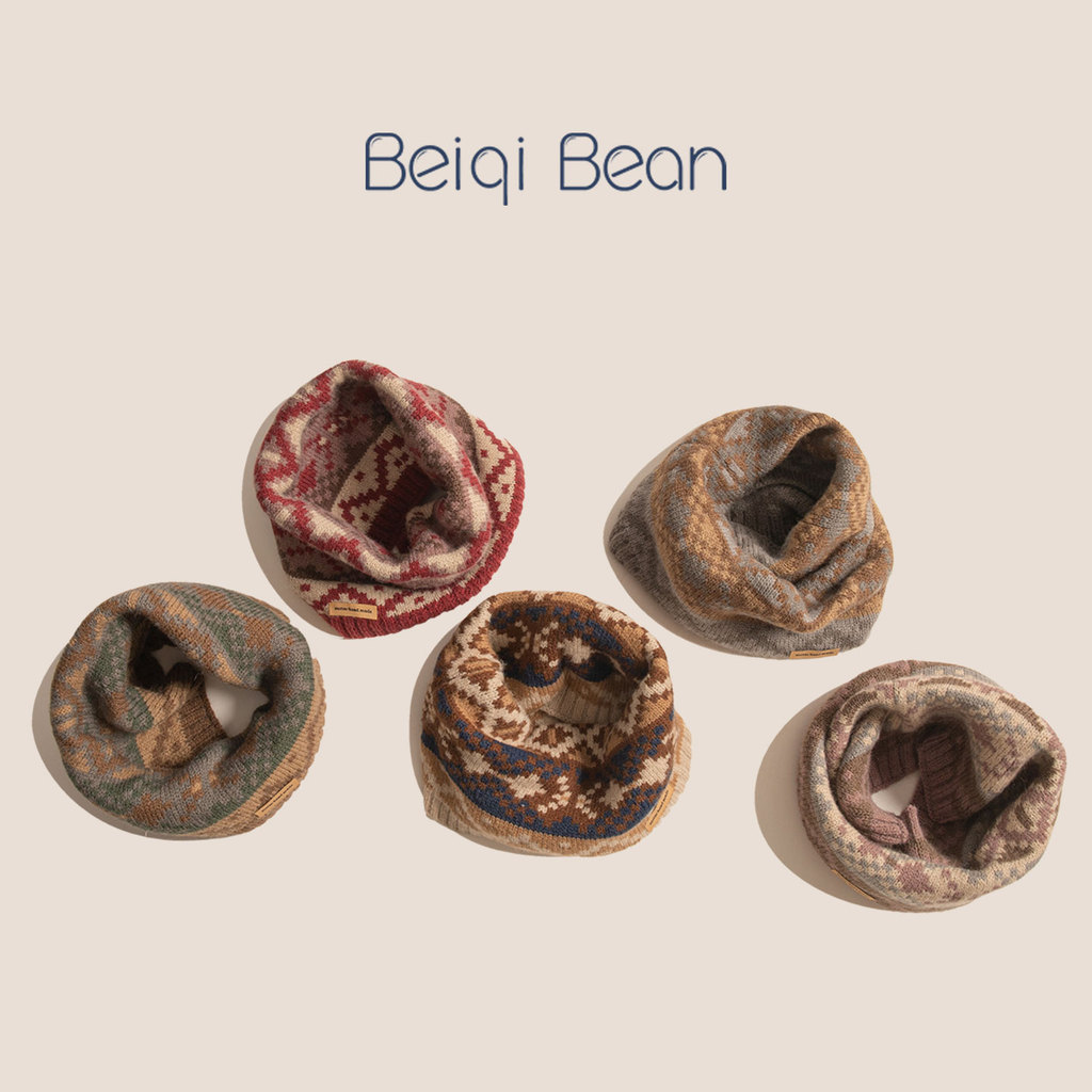 Cachecol infantil outono inverno engrossado quente gola de malha masculino feminino bebê à prova de vento pescoço proteç