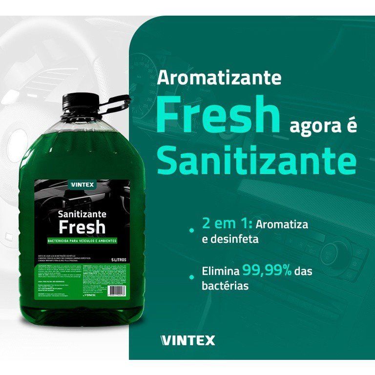 Sanitizante Fresh bactericida para veículos e estofados 5l