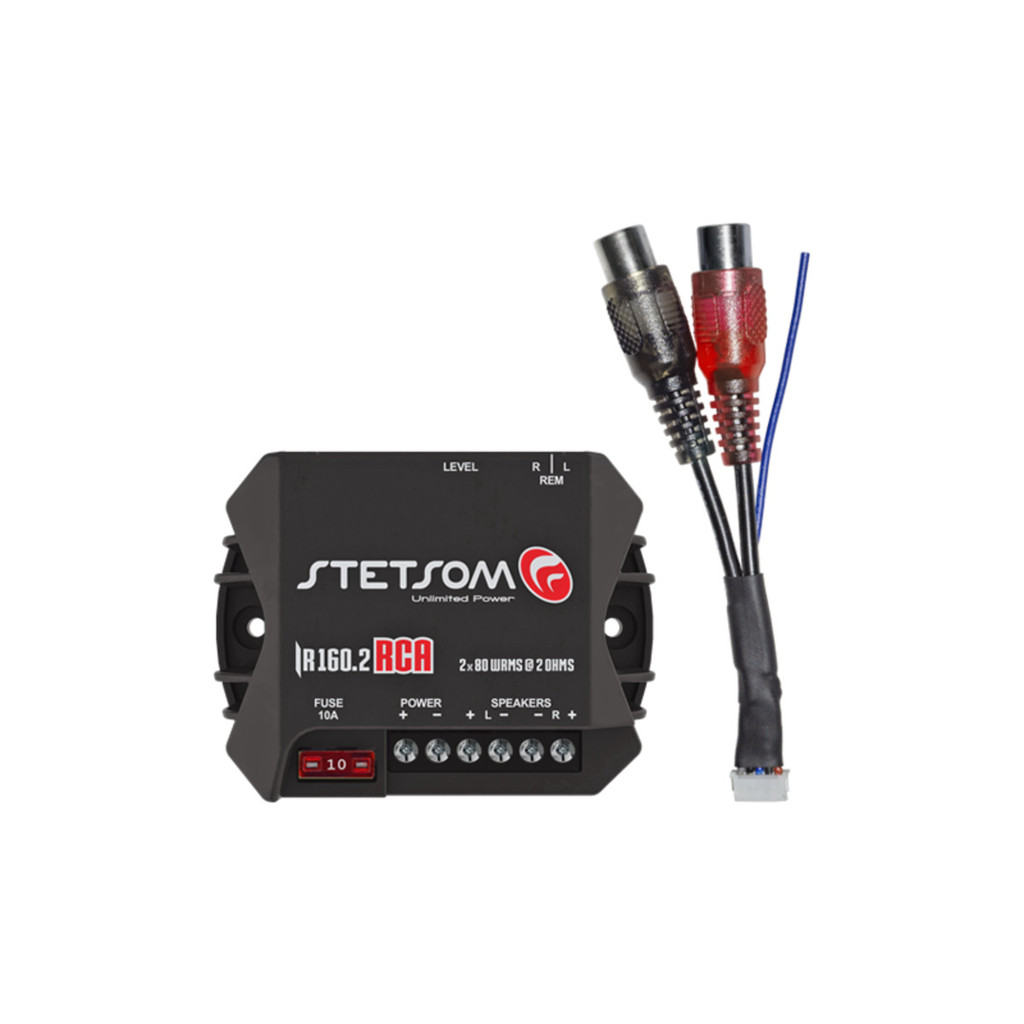MODULO AMPLIFICADOR STETSOM IR 160 RCA 2 CANAIS POTENCIA 160W RMS