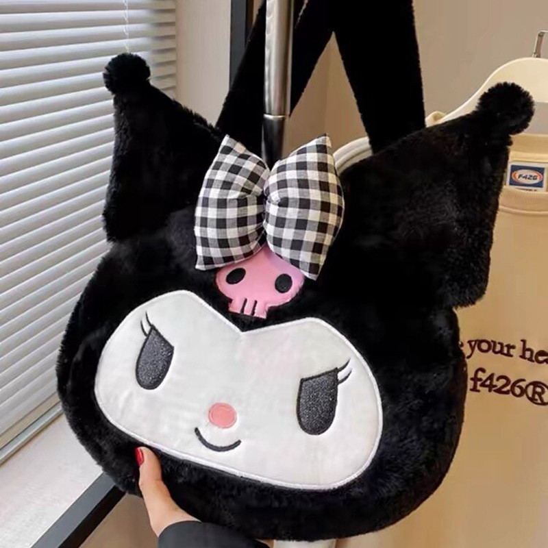 Sanrio Pelúcia Cinnamoroll Melodia Kuromi Bolsas Femininas De Ombro Moda Feminina Sacos Do Mensageiro em Oferta na Shopee