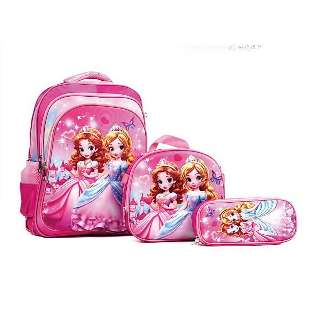 Material escolar infantil lancheira caixa impressa em 3D menina com lâmpada  ANJGG