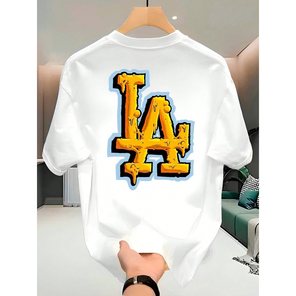 Camiseta Streetwear Infantil Juvenil Unissex 100% Algodão Estampada Los Angeles L.A. Camisa Premium