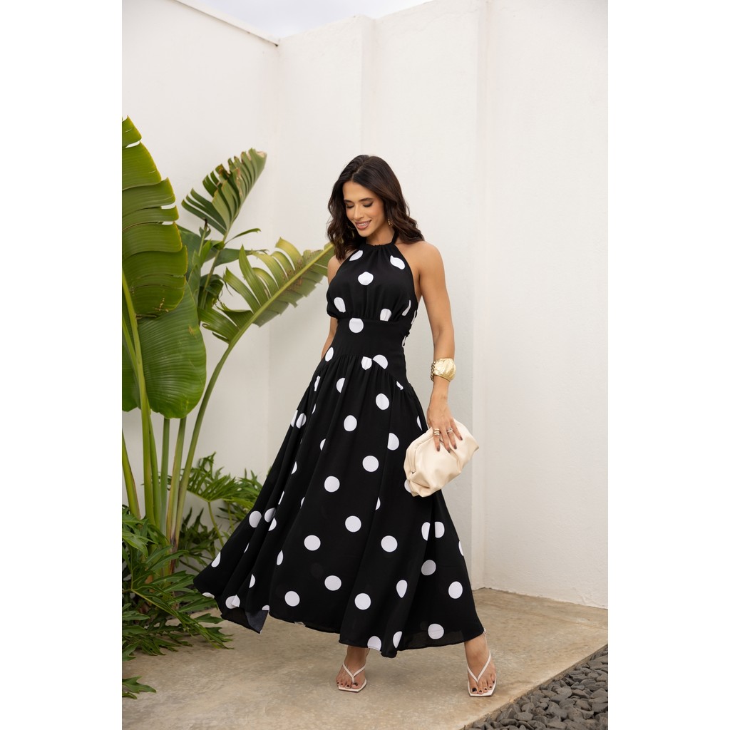 VESTIDO FEMININO ESTAMPADA POA  CAMILA  TECIDO DUNA CREPE em Oferta na Shopee