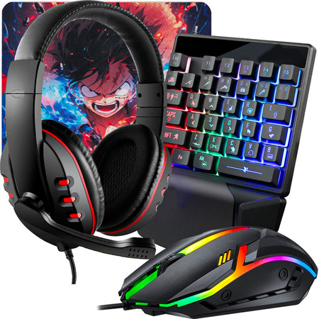 Kit Gamer Periféricos Teclado Uma Mão